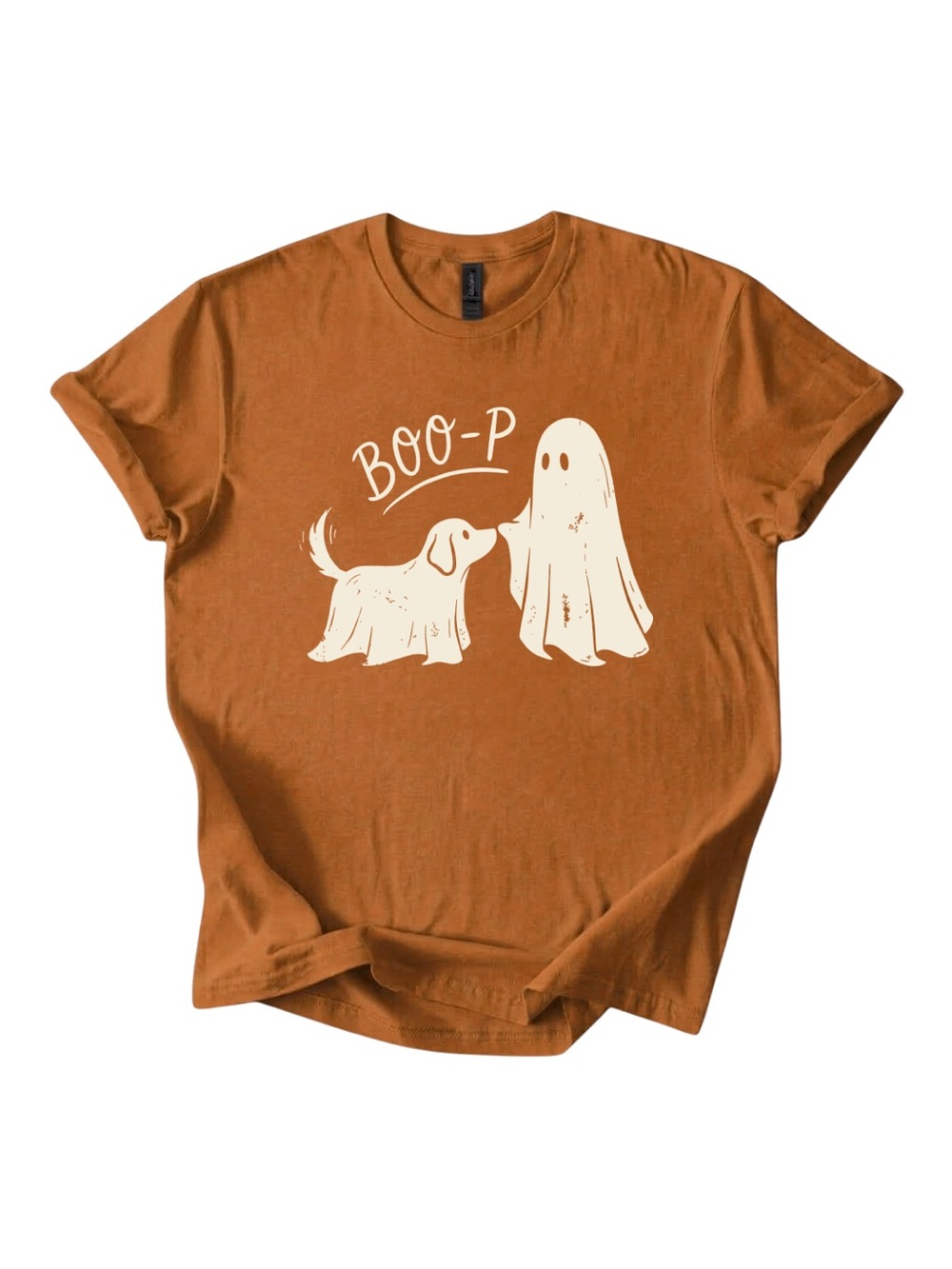 Gildan BOO-P Dog Ghost Graphic Tee - Orange